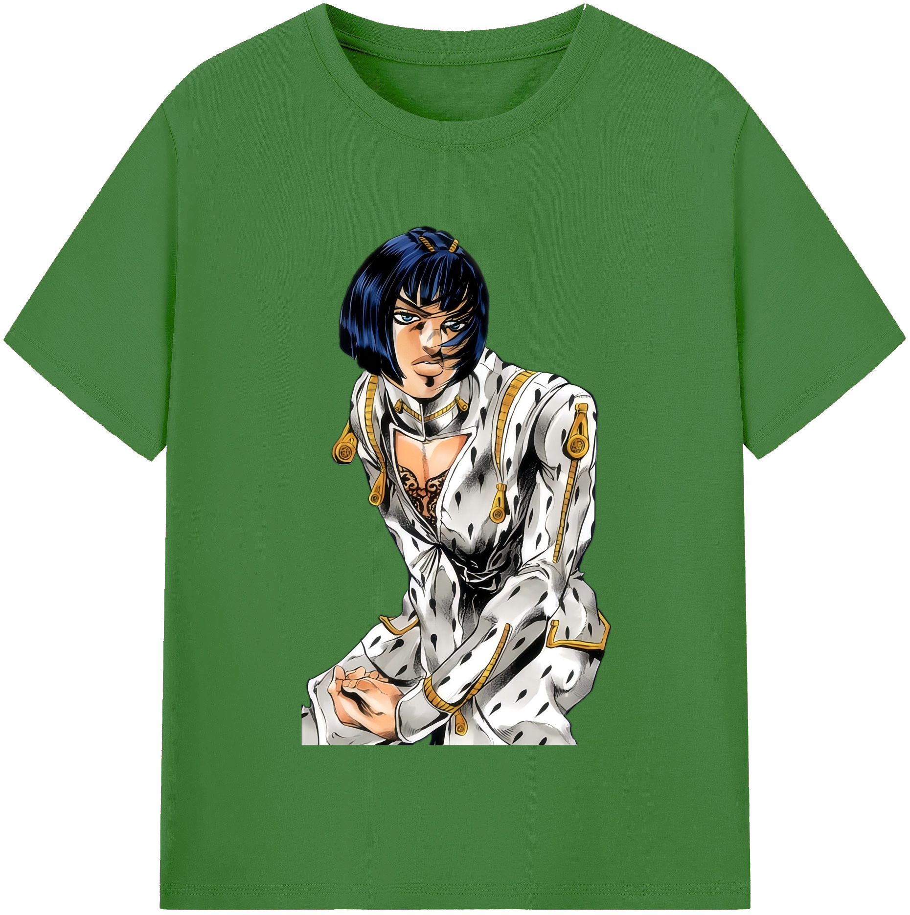 （画像用） ジョジョの奇妙な冒険 ブローノ?ブチャラティ JoJo's Bizarre Adventure Bruno Bucciarati レディースカジュアルプリントTシャツ（綿100％）